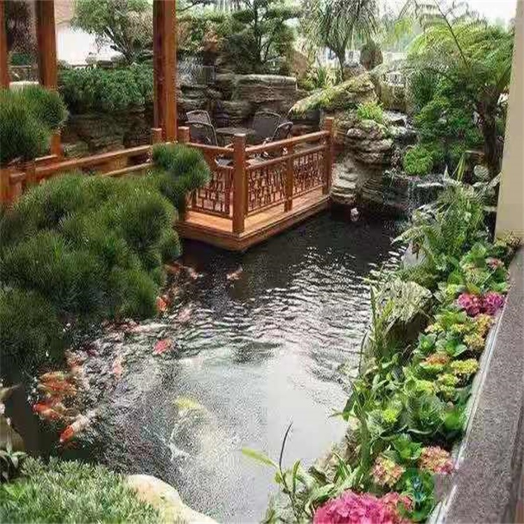 扬州院子小鱼池假山设计